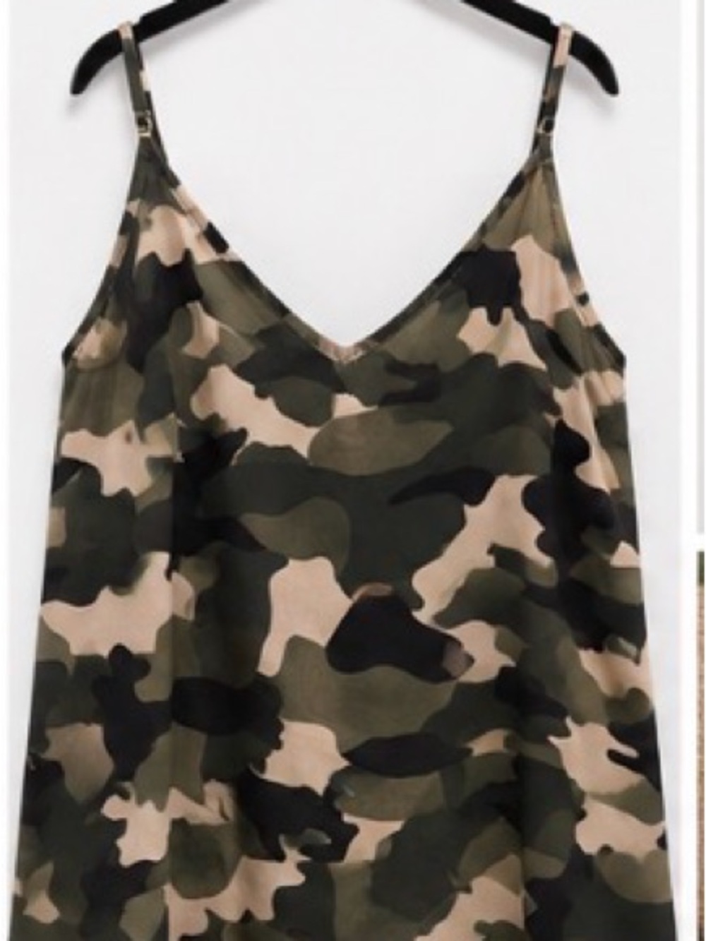 Hayden Los Angeles Plus Size Camo Camisole Tank Top 2XL Adjustable Straps